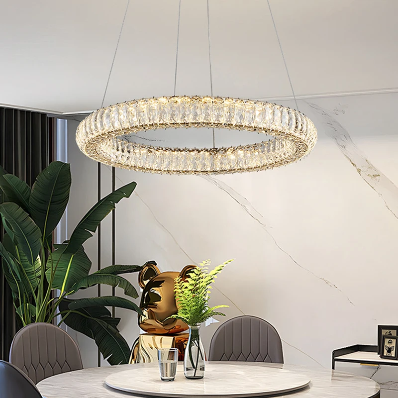 home decorationPendant lights, luxury crystal living room chandelier, bedroom Pendant lamp, ceiling light, indoor lighting