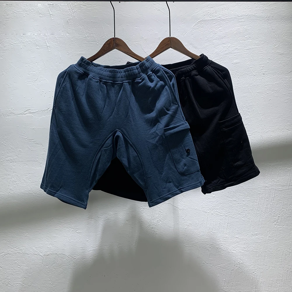 

Summer New Cross Patch Embroidery Shorts Men Women Badge 100% Cotton Casual Shorts