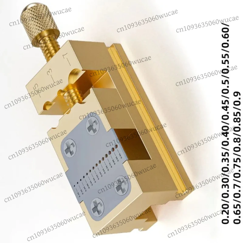 Portable Precise Watch Bench Vice Thread Adjustment Anti-slip Collet Tightening Tool Stable Copper Watch Head Holder Hand Tools