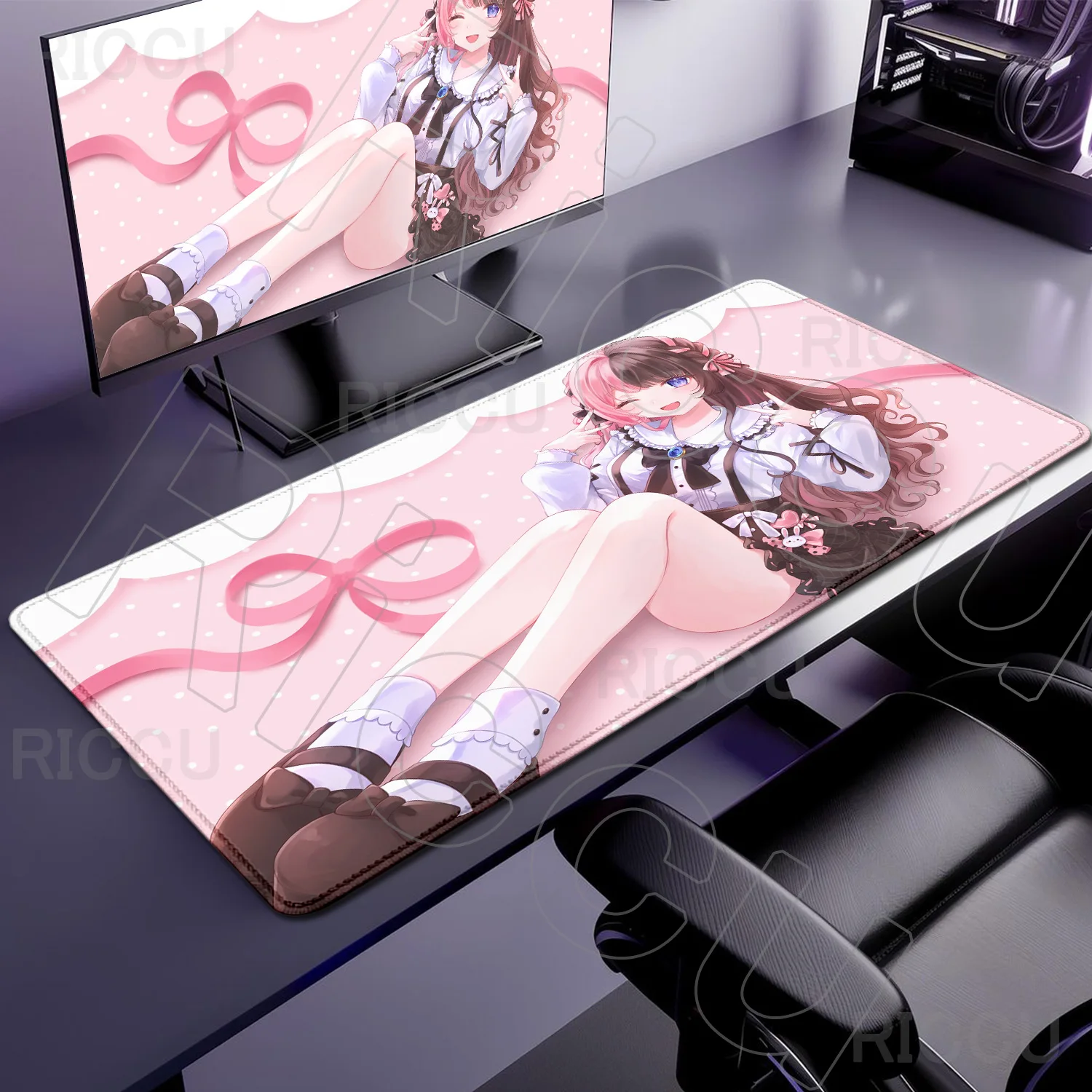 

XXL Mouse Pad Laptop 400x900mm Desk Mat Computer Gamer Mousepad Gaming PC Accessories idol VSPO Hinano Tachibana Keyboard Mat
