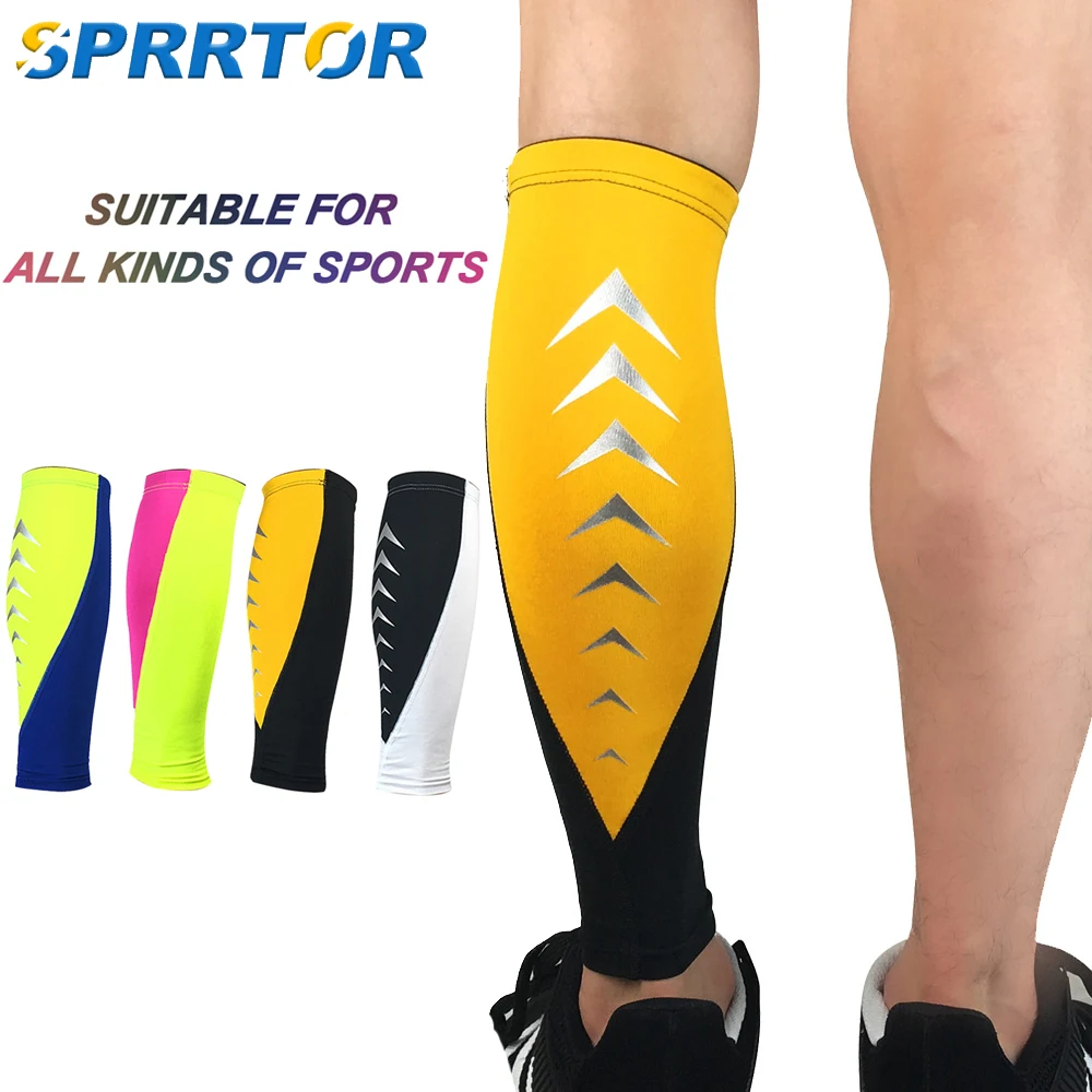 1Pcs Sport Compression Calf Sleeves Leg Compression Sock Runners Shin Splint Varicose Vein Calf Pain Relief Calf Guards Running