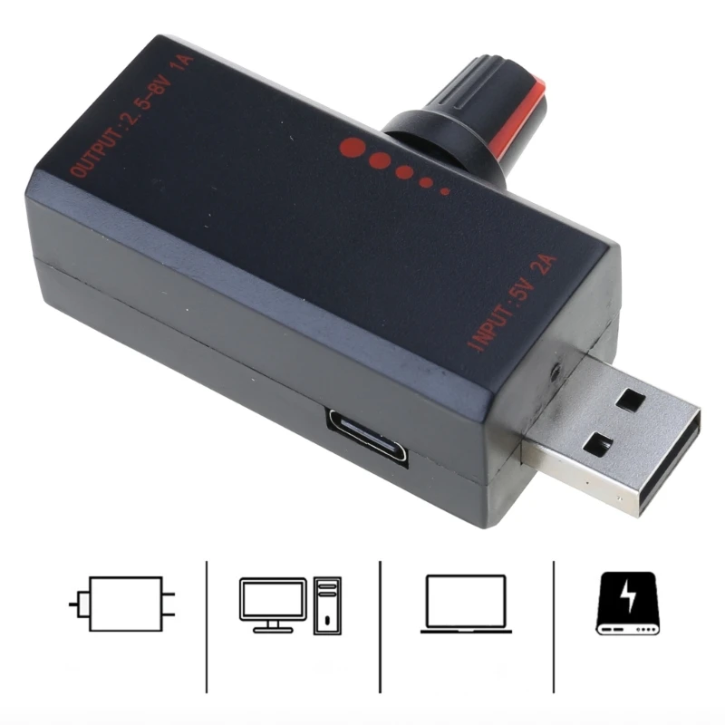 5 واط DC5V2A وحدة تحكم في سرعة المروحة التعريفي سرعة تحكم مع التبديل USB حماية نوع C USB الكمبيوتر المحمول تبريد الهاتف الخليوي