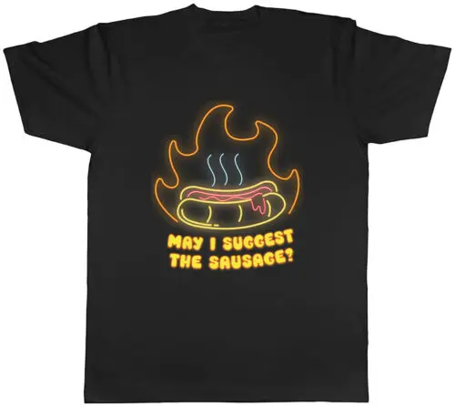 May I Suggest the Sausage Mens T-Shirt Funny Summer BBQ Grill Tee Gift