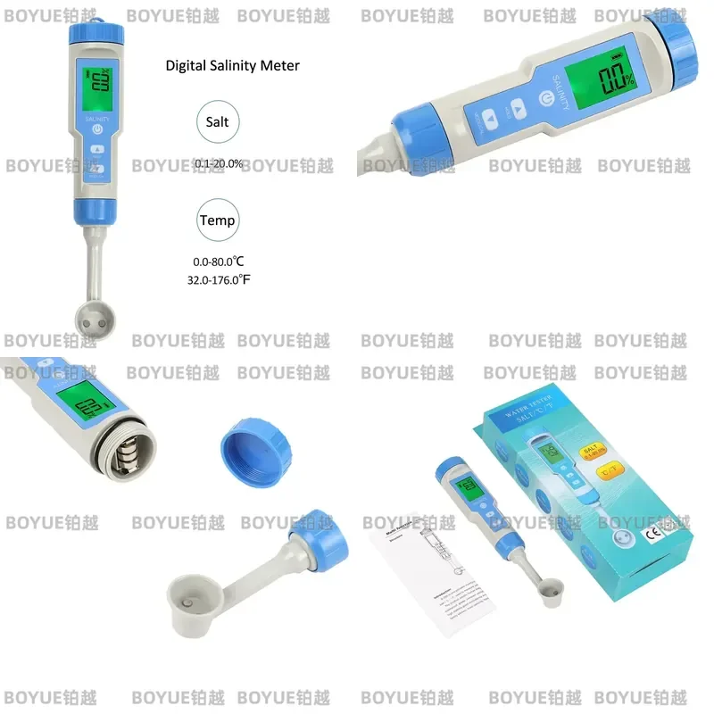 for High-precision Salinity Meter Food Saline Tester Electronic Marine Aquaculture Measuring Instrument Catering Salinity