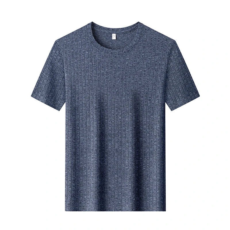 Herren T-Shirts mit Strukturierter Oberfläche und Rundhalsausschnitt, Sommerliche Lässige Atmungsaktive Feuchtigkeitsableitende Oberteile für Männer, Tägliche Kleidung – Detail 27