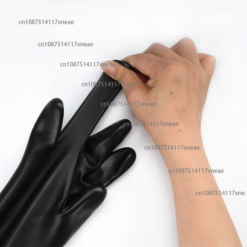 Acid Alkali Resistant Vacuum Box Special Gloves Flange Scientific Research Test Battery Factory Operation Liquid Injection Box