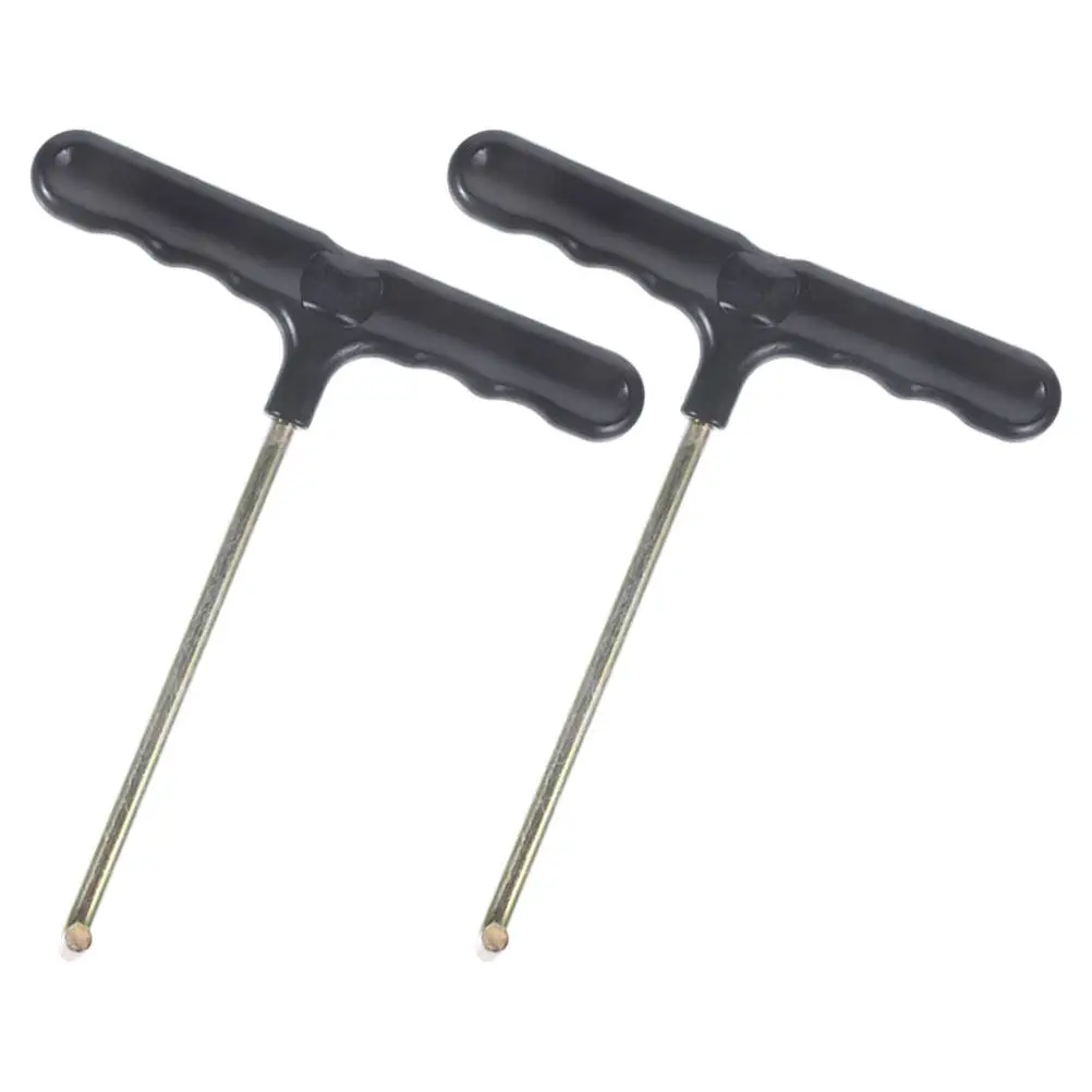2Pcs Trampoline Spring Tool Puller T-Hook Design Ergonomic Handle for Effortless Spring Installation Removal Trampoline Parts