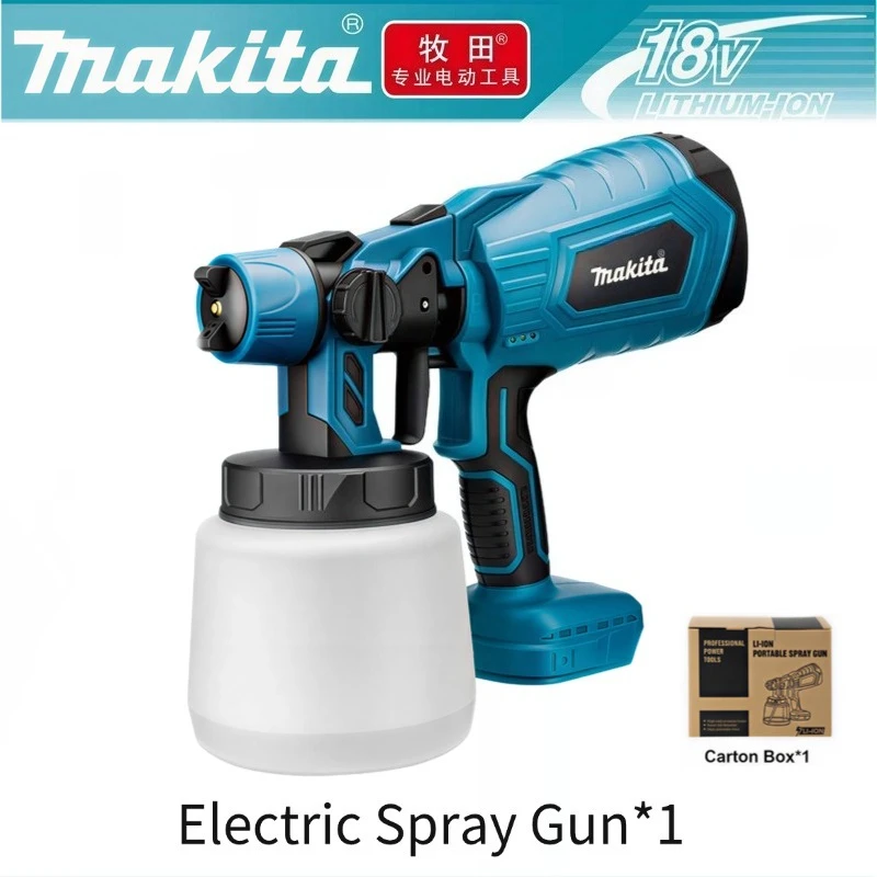 Originele Makita Draadloze Airbrush Verfspuitpistool Draagbare Spuitapparaat voor Snel Schilderen Auto Meubels Wand Ambachten & Desinfectiemiddel Batterij