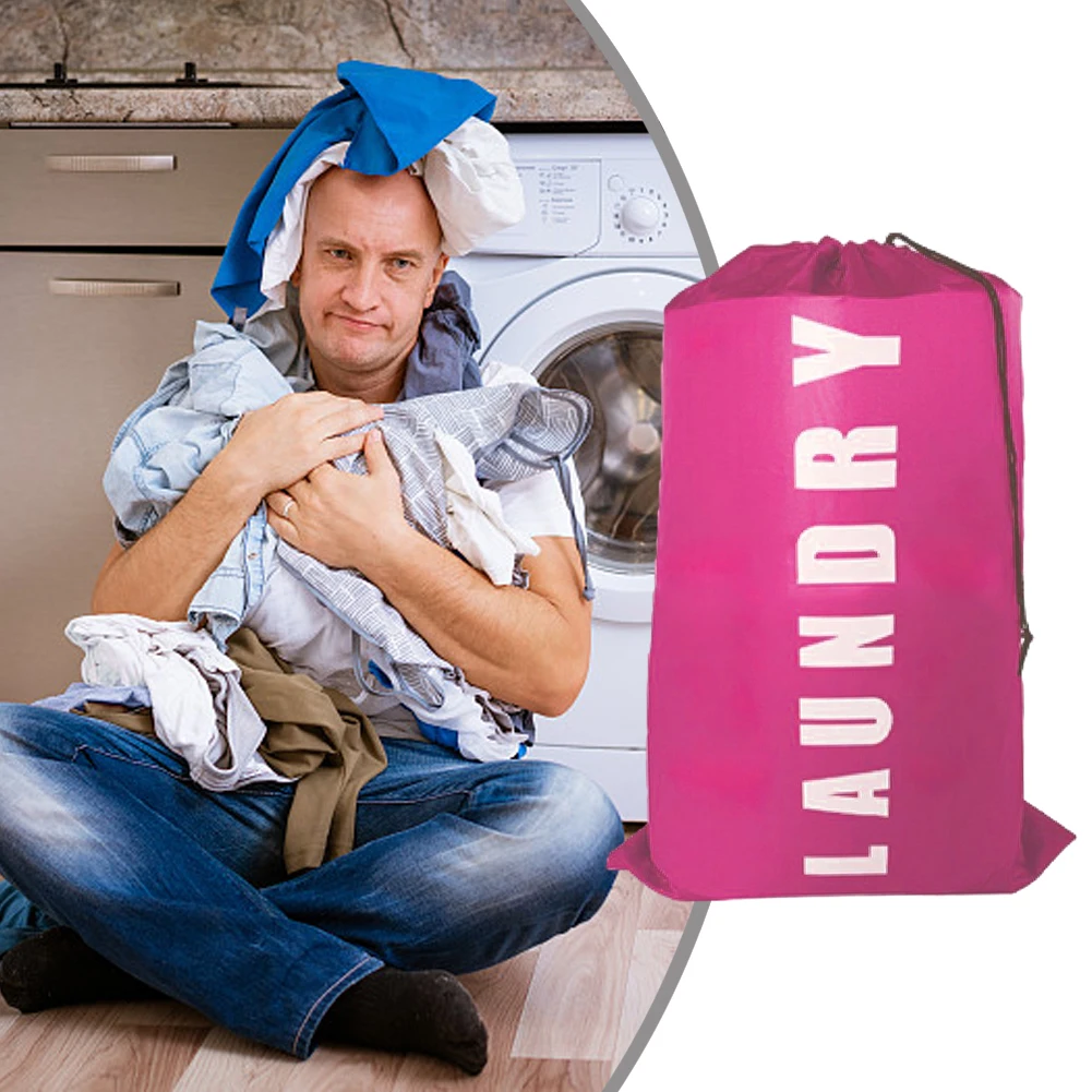 2pcs Extra Large Laundry Bag Portable Travel Bathroom Washing Machine Storage Pouch Dormitory Dirty Clothes Basket Organizer