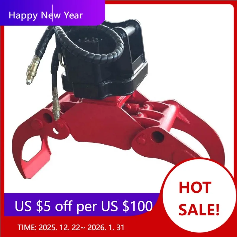 

【Factory】Mini Excavator Hydraulic Rotating Grapple For Sale