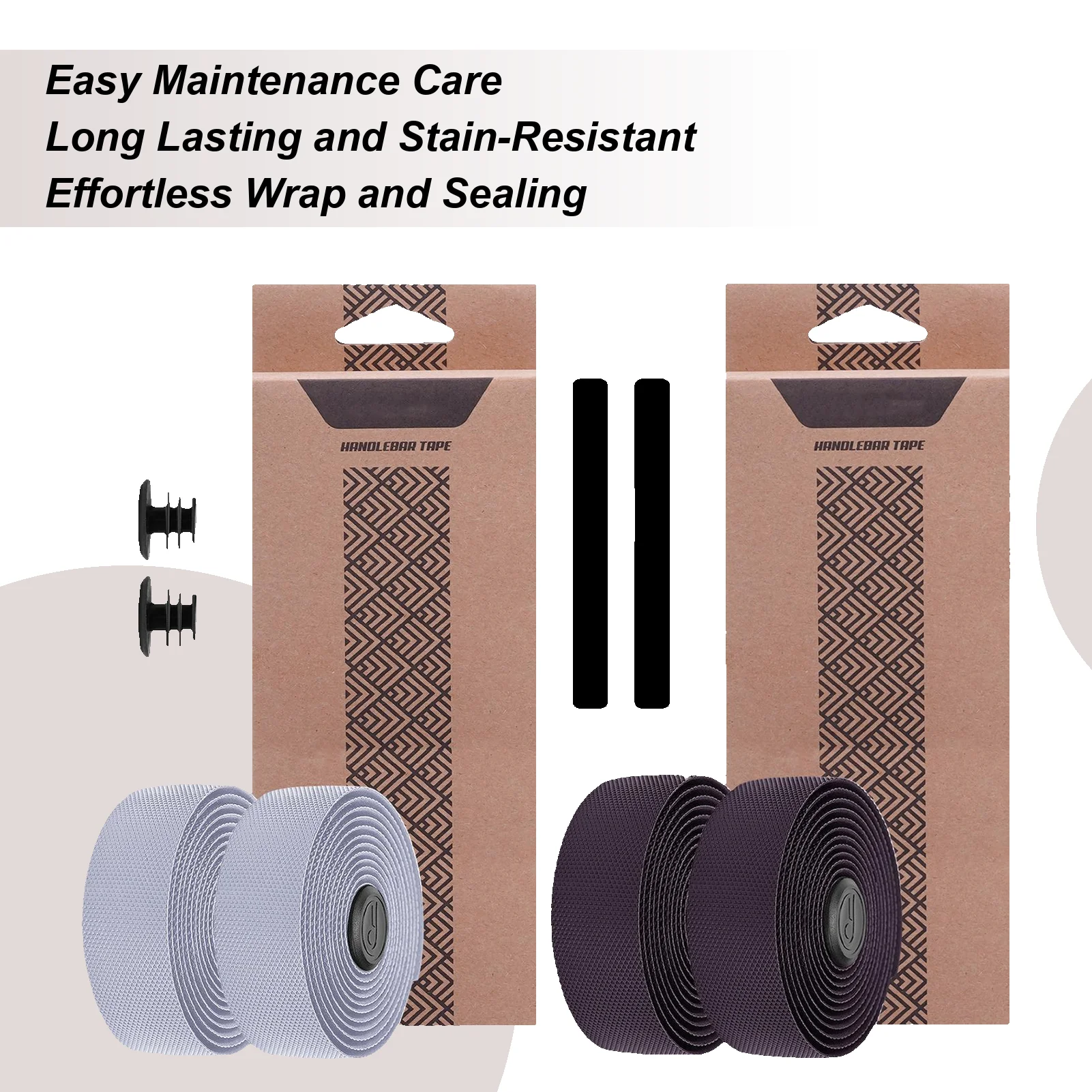 

2 комплекта велосипедной ленты на руль, мягкая противоскользящая амортизирующая лента для удобной езды, улучшенная ручка для тренировок по велоспорту