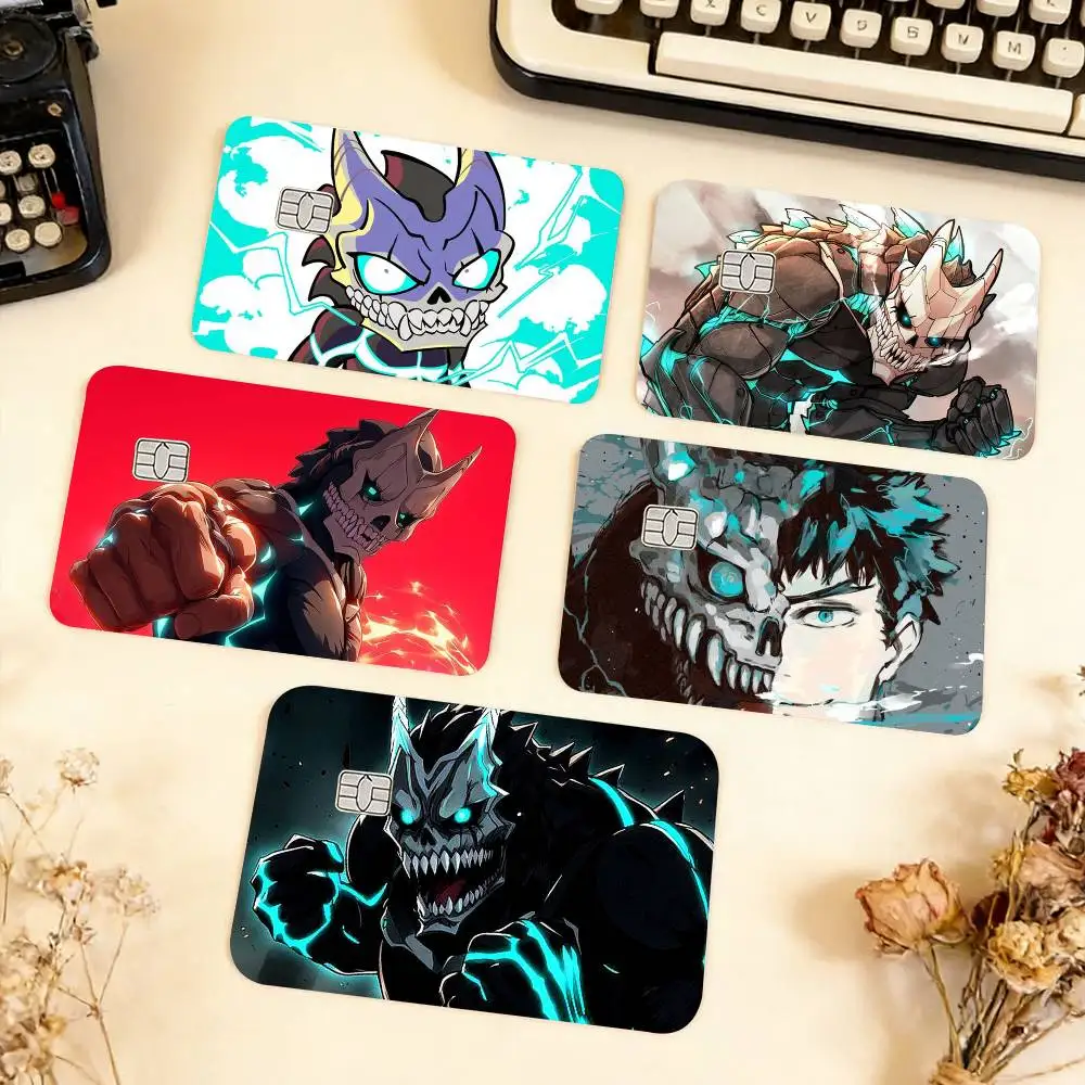 

K-Kaiju No-8 Waterproof Film Skin Cover Credit Card Stickers Debit Front Bank Bus Pass