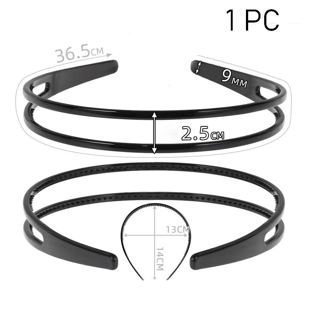 

New Wide Women Headband Elasticity Simple Double Breasted Hairband Comfortable Hair Band for Travel and Daily Wear All Matching