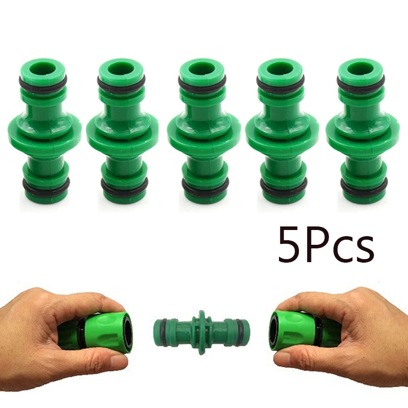 5Pcs Joiner Repair Coupling 1/2' Garden Hose Fittings Pipe Connector Homebrew Quickly Connector Wash Water Tube