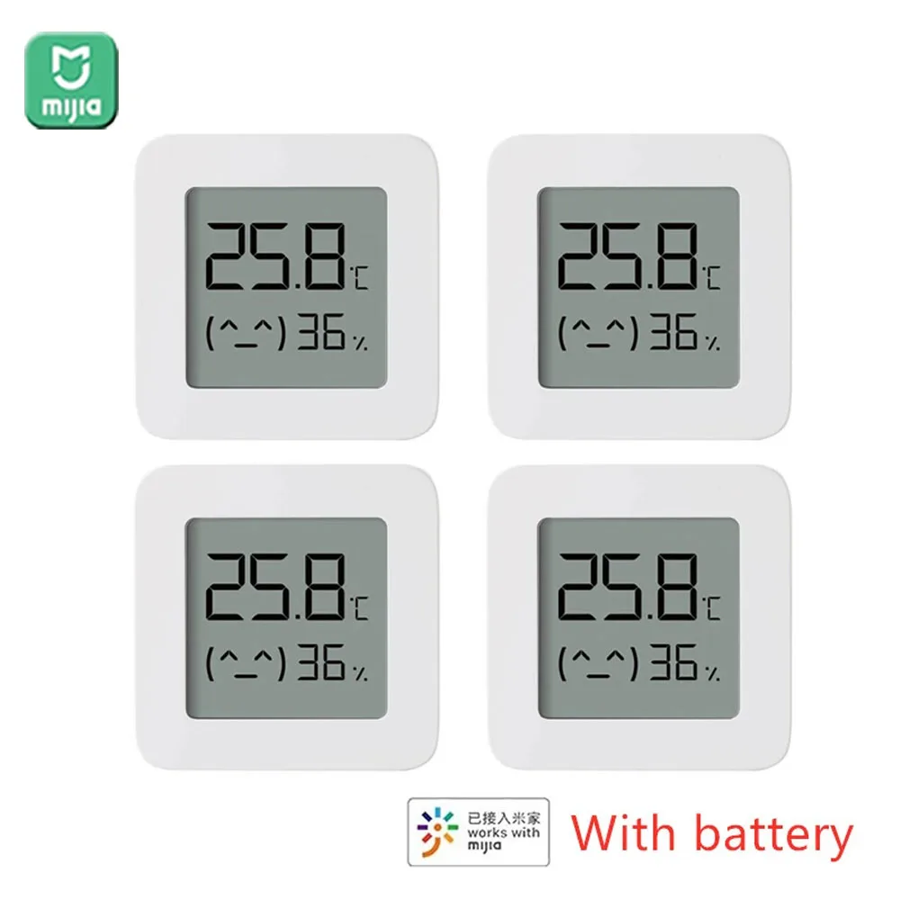 Hot Original Mijia Bluetooth Thermometer 2 Wireless Smart Electric Digital Hygrometer Works with Mijia APP Humidity Sensor