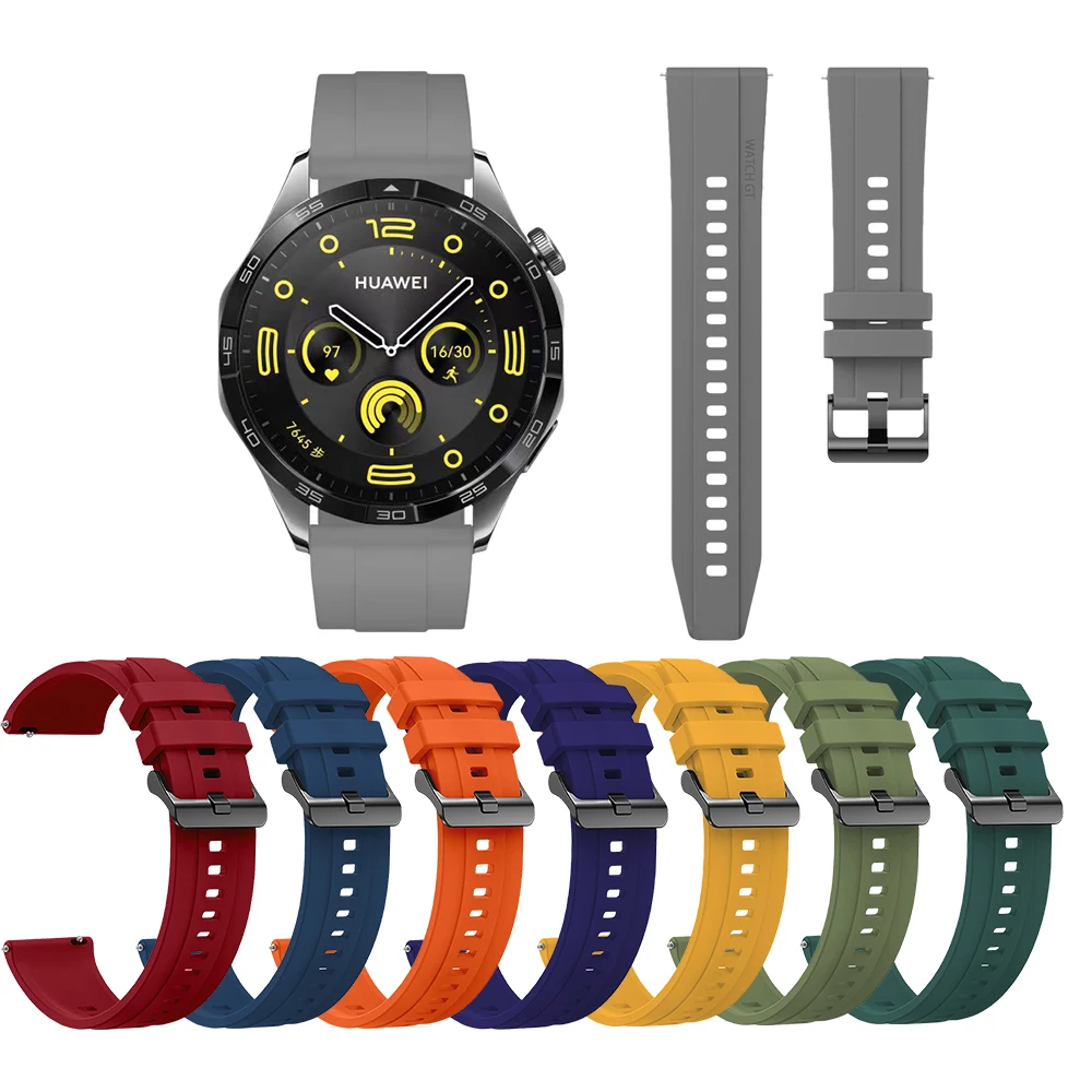 

Official Silicone Strap for Huawei GT4 46mm Classic and Stylish 22mm Watch Strap Compatible with Huawei GT4 46mm Watch 22mm Band