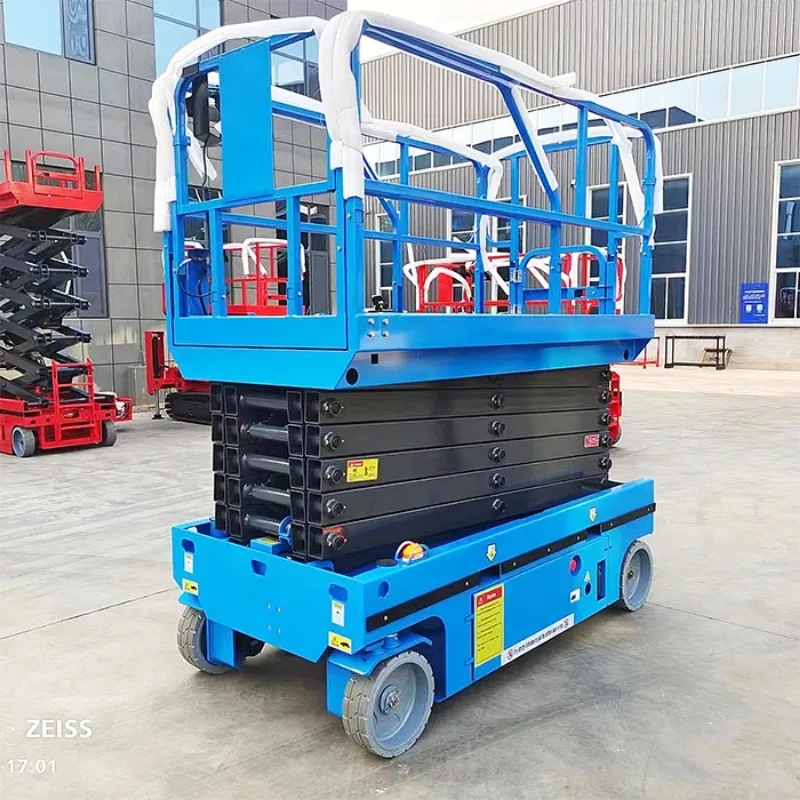 40ft 55ft Window Cleaning Hydraulic Cylinder Lift Mobile Elevator Electric Scissor Lift Table Price