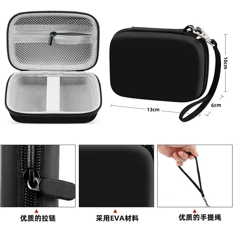 For Portable Camera Travel Commute Storage Camera Case for Hard Shell Camera Case Shockproof Compact Design Inner Mesh Pocket
