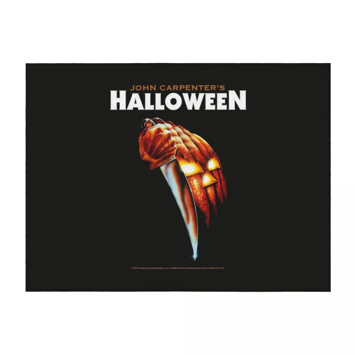 

Halloween 1978 Original Graphic Throw Blanket Soft Blankets Sofas Of Decoration Thermal Vintage Blankets