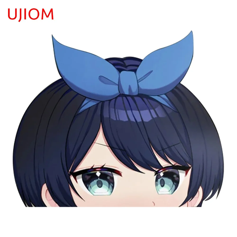 UJIOM for Sarashina Ruka Peeker Anime Peeker Wall Sticker Waterproof Vinyl Decal Living Room Wardrobe Room Computer Decor