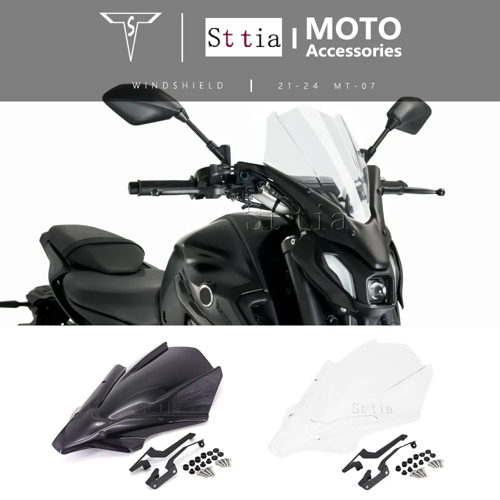 

Новый мотоциклетный ветровое стекло, обтекатель, дефлектор, козырек для Yamaha MT-07 2021-2024 MT07 MT 07