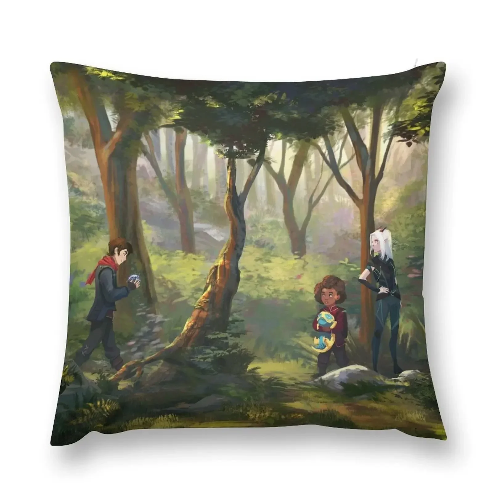 

Walking in the woods Throw Pillow Luxury Pillow Cover Marble Cushion Cover Luxury Sofa Cushions Decorative pillow case