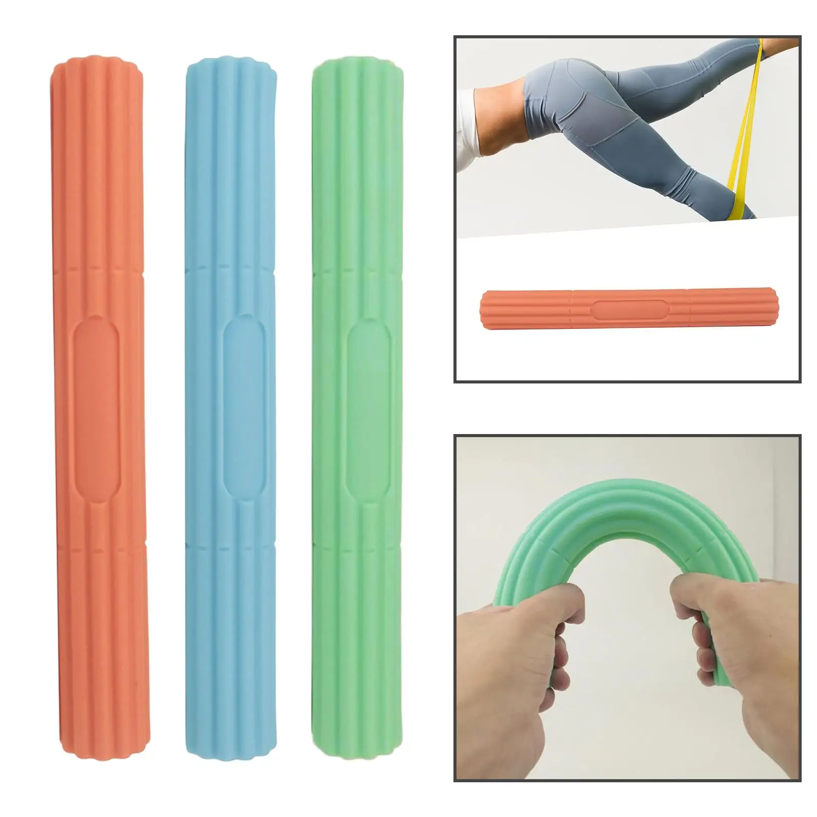 Twist Exerciser Bars Manual Training Bar Grip Wrist Strength Body Massage Rod for Waist Home Strengthener Muscle Pulling Travel