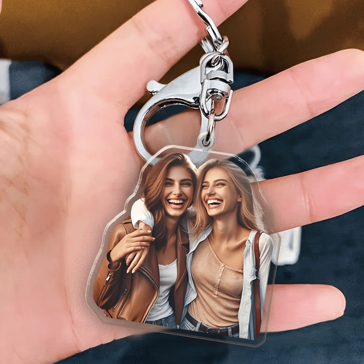 Customized Photo Acrylic Keychain, cartoon Characters, Family Members, Pets, Celebrity Photos, Customized Decorative Keychain
