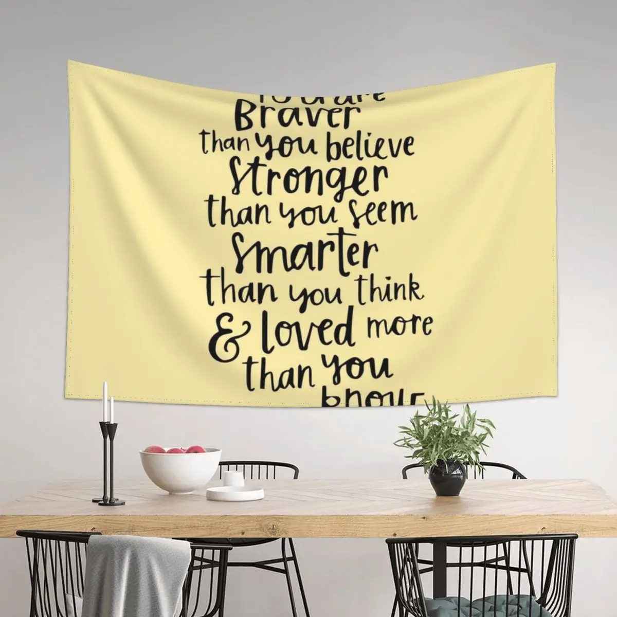 

You are Braver than you believe Tapestry Room Ornaments Cute Decor Tapestry