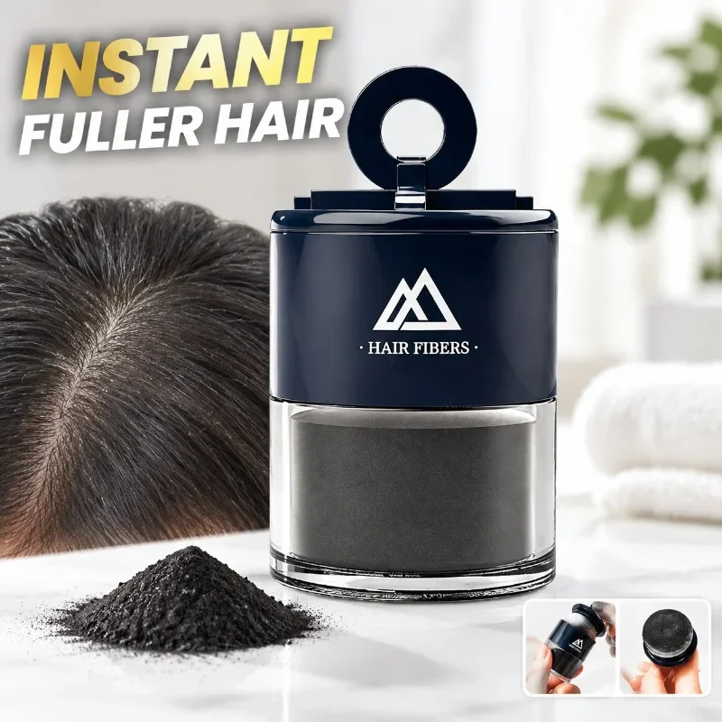 Disposable Hair Building Fibers Powder Sparse Strand Concealer Hair Loss Touch-up Filler for Thinning Scalp Gap Coverage Natural