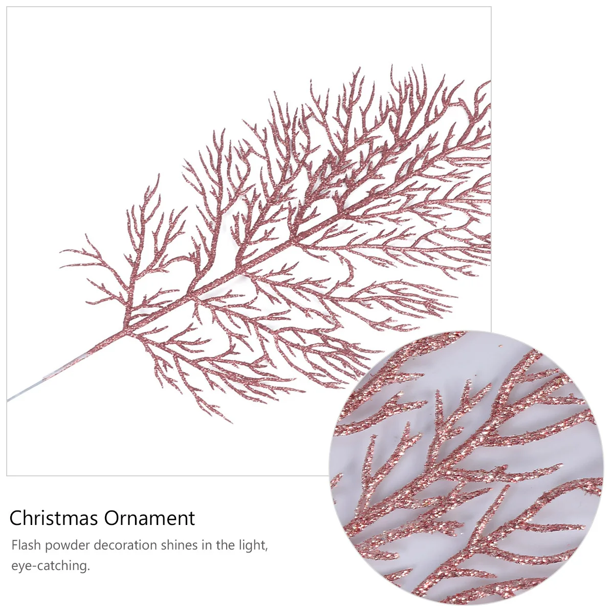 

12pcs Christmas Ornament Artificial Leaves Imitation Decoration Premium Vivid Home Window Display Decorative Xmas Tree