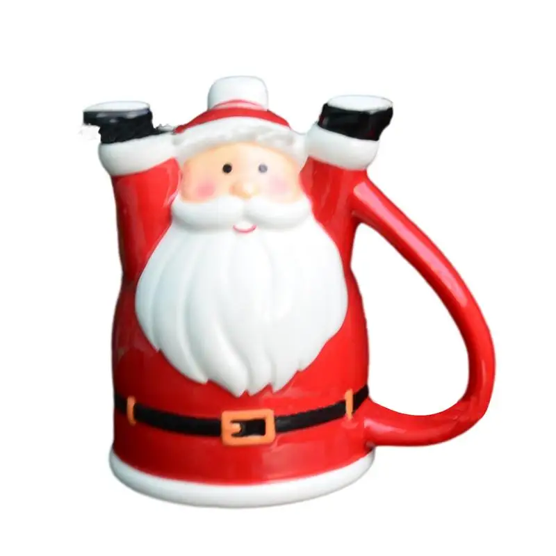 Милые рождественские чашки для кофе в виде Санта-Клауса с перевернутым снеговиком, керамические чашки с ручкой, креативные рождественские подарки, кружка для детей, друзей