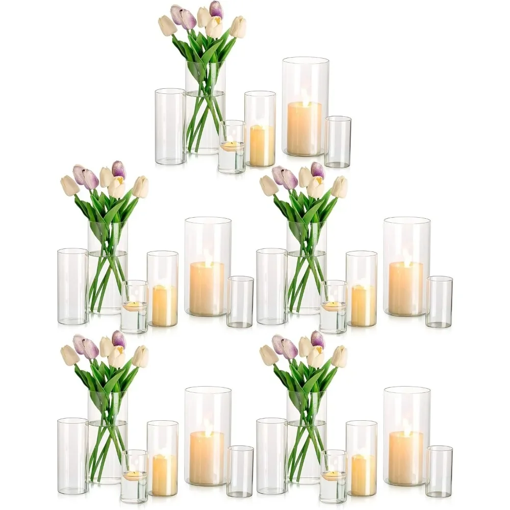 

Hurricane Candle Holder for Pillar Candles Centerpieces Wedding Vase for Floating Candle Holder Decoration Home Holders Decor