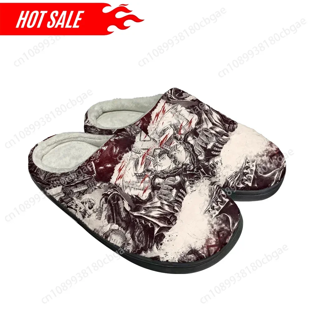 

Hot Cartoon Berserk Fashion Cotton Custom Slippers Mens Womens Sandals Plush Casual Keep Warm Shoes Thermal Comfortable Slipper