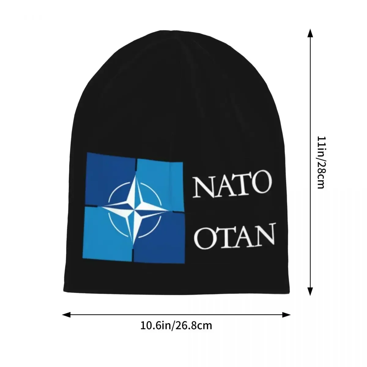 NATO NATO Warm Knitted Cap Hip Hop Bonnet Hat Autumn Winter Outdoor Beanies Hats for Unisex Adult