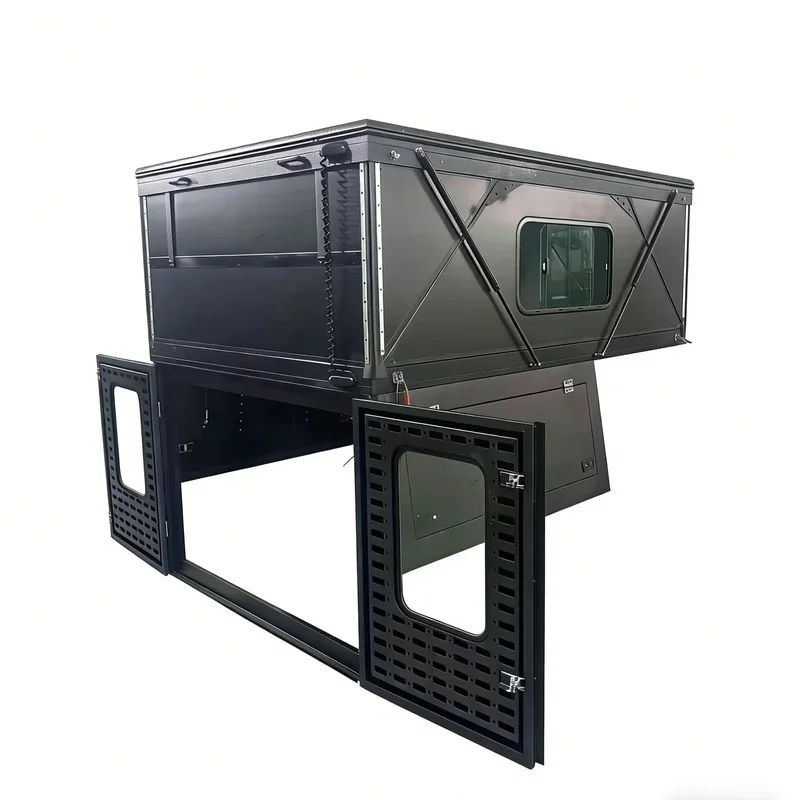 Premium Lightweight Pop Up Hard Top Slide On Canopy Truck Camper for Overland Camping Parts
