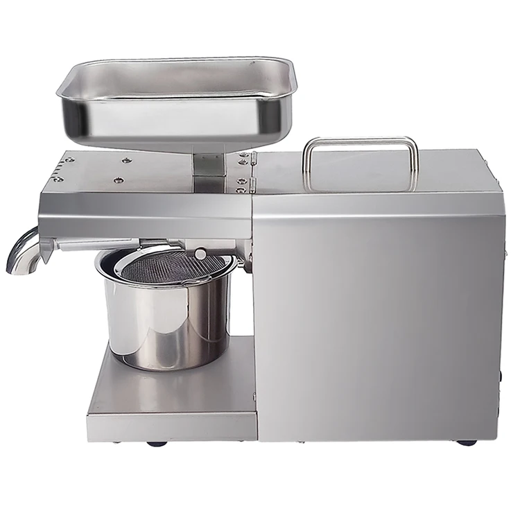 

New 750W Oil Press Machine Full-Automatic Oil Presser Cold Hot Oil Extractor 304 Stainless Steel Upgraded Heating System Simple