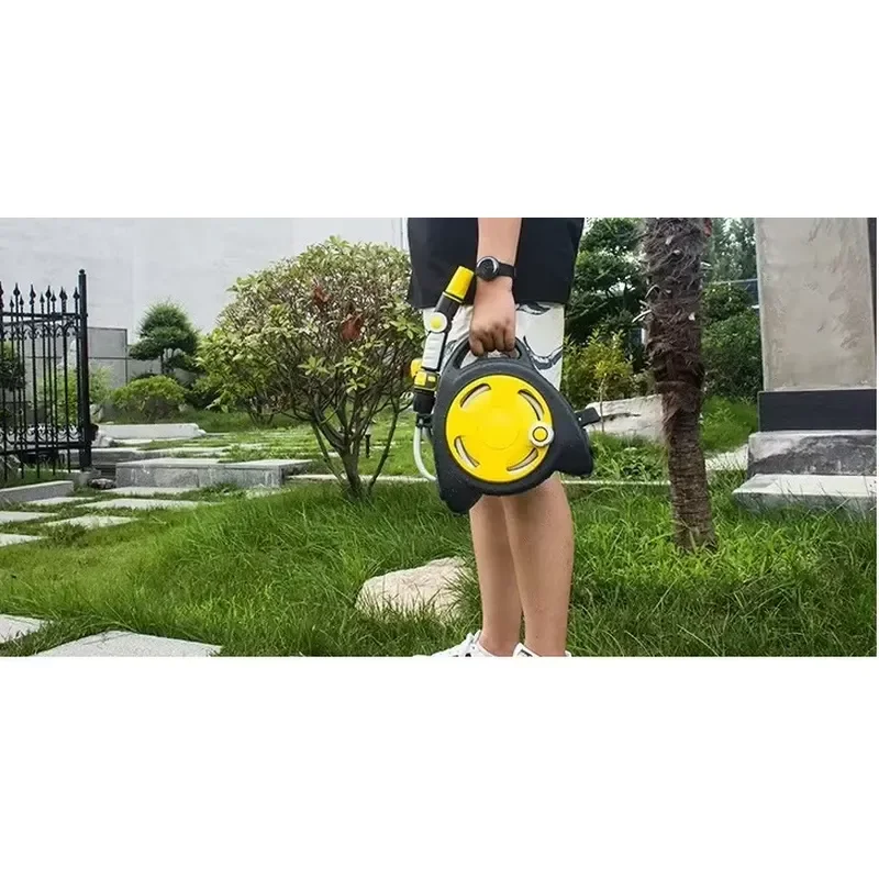 for LEXIA Automatic Retractable Pressure Washer Hose Reel Garden Lawn Greenhouse Plastic Coil Water Hose Anti UV Factory