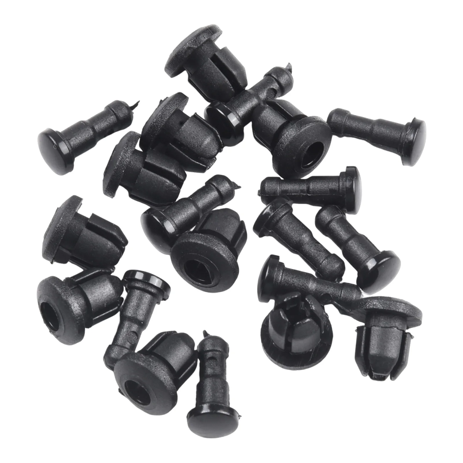 

10pcs/Set Car 2 X 1.1cm Fairing Clips 8mm Hole Accessories Black Bodywork Fit For Honda Blackbird CBR1100XX 97-07 Nylon