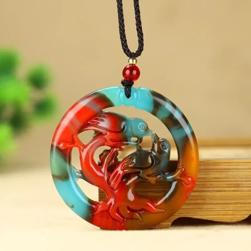 New Fashionable Outer Masking Material Hollow Pendant, Happy Eyebrow Pendant, Colorful Pendant Pendant