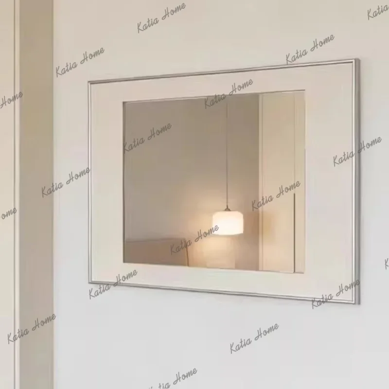 PG Italian Minimalism Hotel Wall-Mounted Bathroom Mirror Living Room Fireplace Wall Decoration High-Definition Decorative Mirror