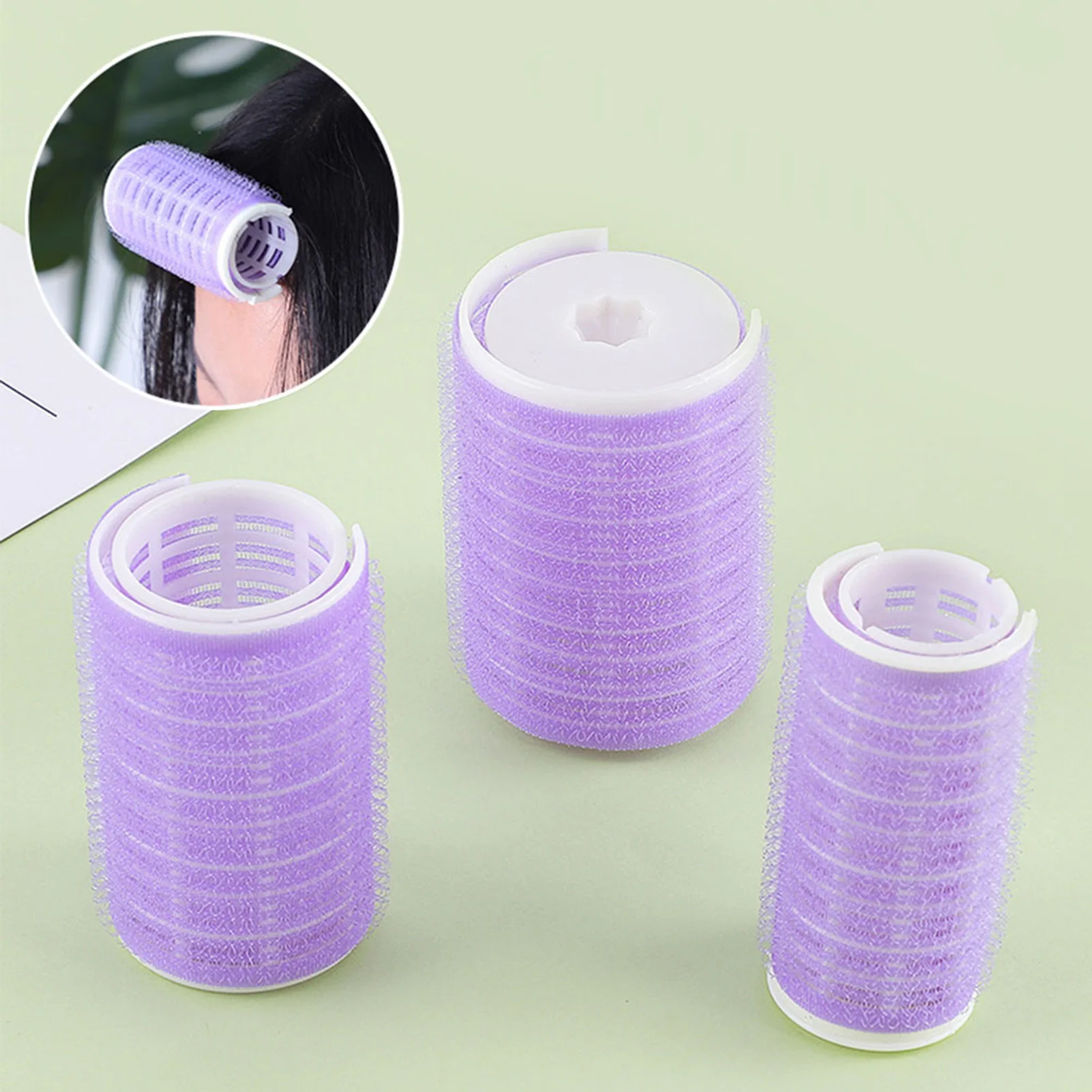 3 Sizes Hair Curling Rollers Fluffy High Cranial Hair Curling Iron Air Bangs Curling Clip For Women Hairdressing Accessories