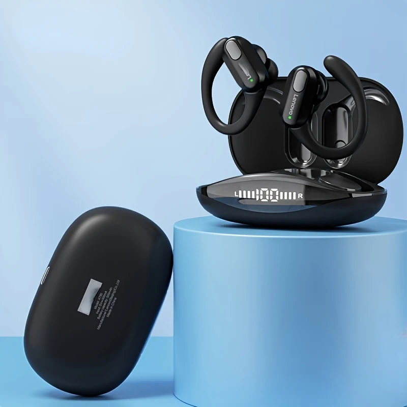 

Black Lenovo XT80 TWS Water-proof Wireless Headphones with 30 Hours Playtime, Ideal for Sports and Running