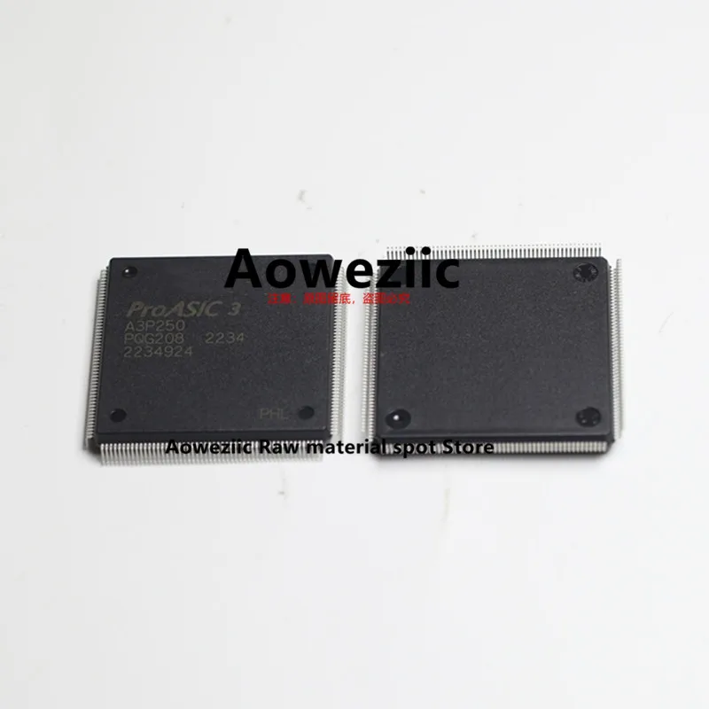 Aoweziic 2023 + 1 قطعة/الوحدة 100% جديد المستوردة الأصلي A3P250-PQG208 A3P250 QFP-208 جهاز المنطق للبرمجة رقاقة