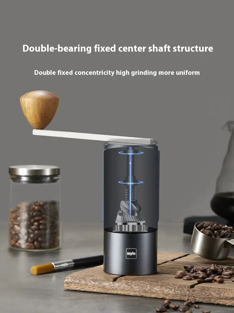 Hand Crank Coffee Grinder Household Small Hand Brewing Italian Style Grinding Integrated Portable Hand Grinder Coffee Machine