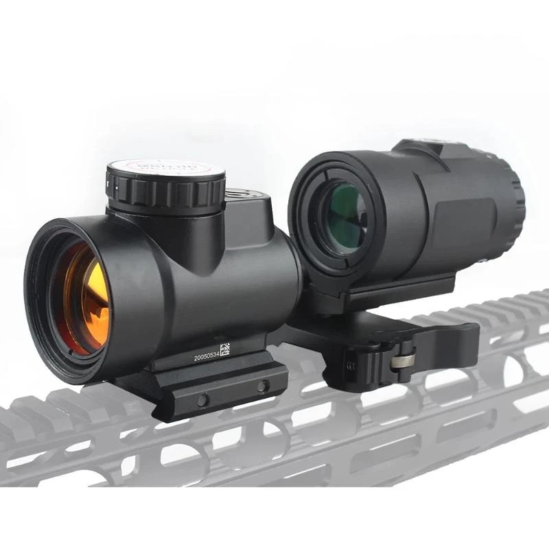 

HD MRO 1x25 Red Dot Sithg Scope & Quick Release Flip Side Picatinny mount 3x Magnifier Combination