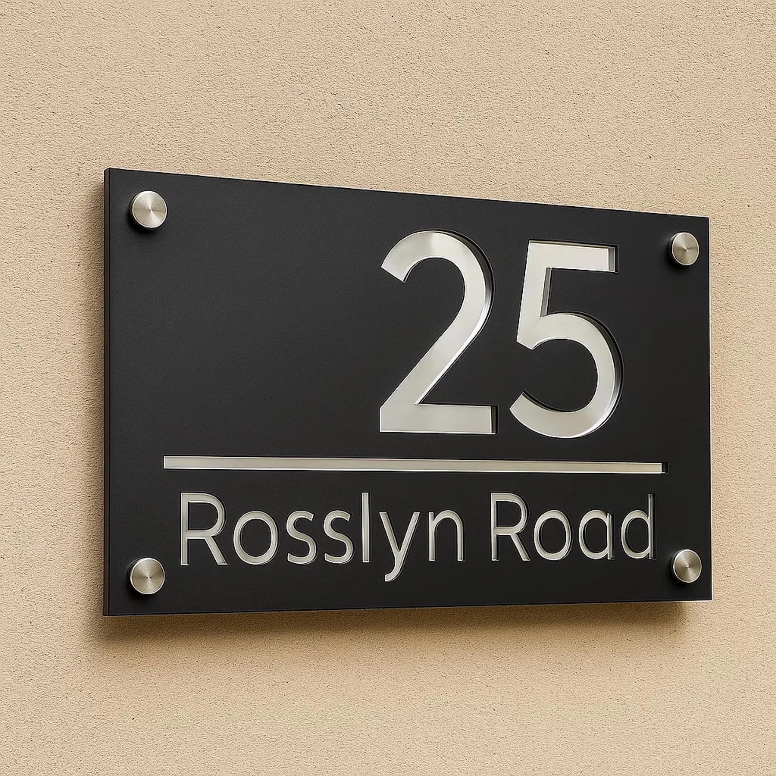 Large External House Numbers Sign Personalized Modern Residential Number House Plate 3D Laser Cutting Acrylic Numbe Street Sign