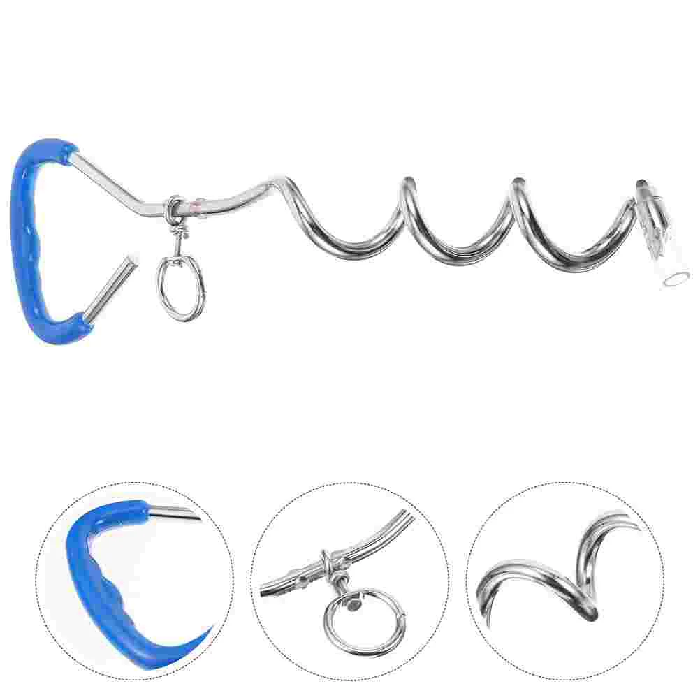 Metal Spiral Dog Tie Out Stake Heavy Duty Large Dog Anchors Pet Stake For Camping Garden Ground Steel Wire Dogs Lead Set Camping