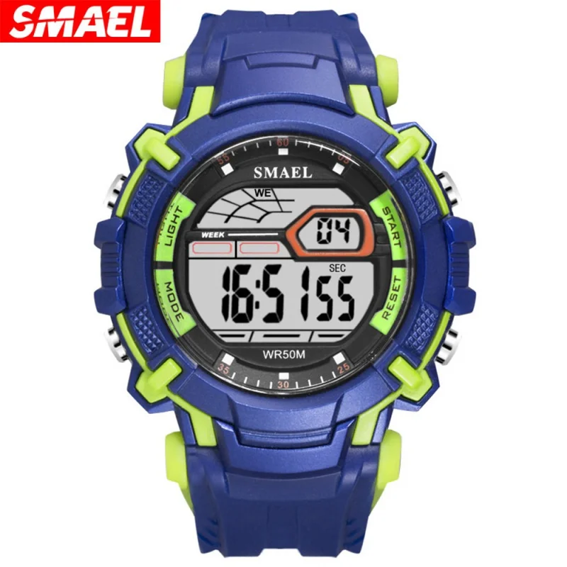 Smael Smael Waterproof Luminous Multifunctional Electronic Watch Trendy Unique Sports Watch Men