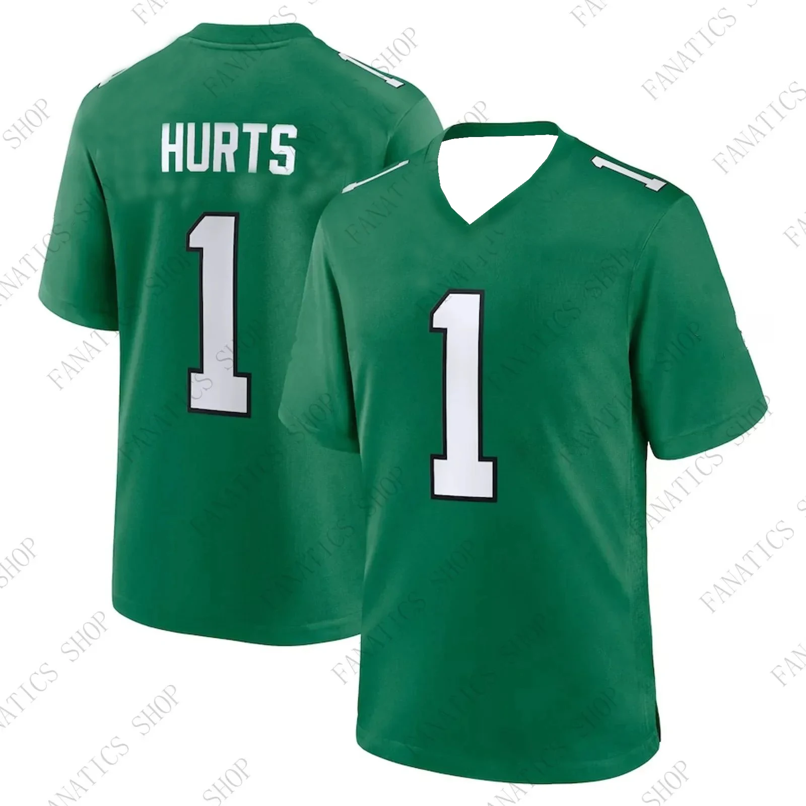 Philadelphia Eagles No. 1 Football Jersey Sports Comfortable Breathable Competition Jersey T-shirt Adult Children's Game Jersey